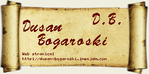 Dušan Bogaroški vizit kartica